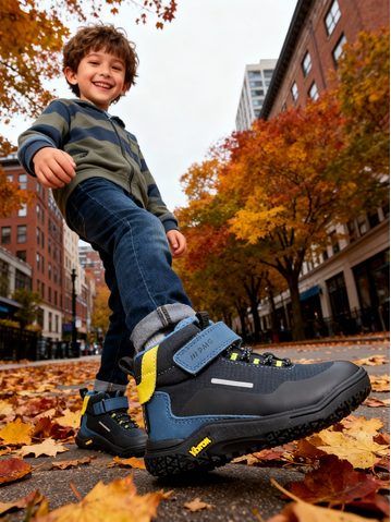 PRIMIGI GRANDER GTX 89163 Jeans-Blue | Dětské barefoot celoroční boty