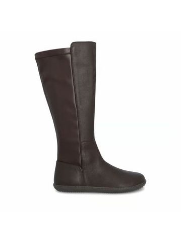 Dámské Barefoot Kozačky GROUNDIES® Mona Stretch Hnědé