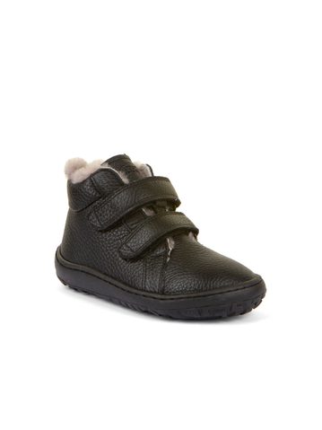 FRODDO ZIMNÍ FURRY Black | Dětské zimní zateplené barefoot boty