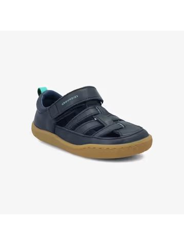 Dětské Barefoot Sandály GROUNDIES® Noto Modro Zelené