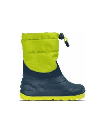 Dětské barefoot zimní sněhule RAYVE SNOWSTORM námořnicky modré/limetkové