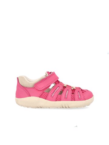 BOBUX SUMMIT Pink Cyclamen - Chalk | Dětské barefoot sandály  1