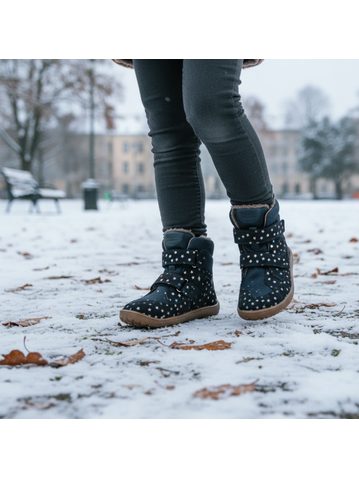 FRODDO UP TEX WINTER Stars | Dětské zimní zateplené barefoot boty