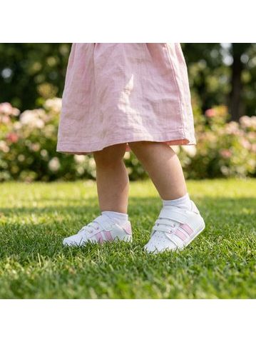 MINISSA BABY SHOES Pink Stripes | Dětské první botičky