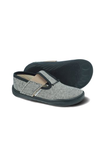 PEGRES PAPUČKY SBF 10F Textilní Černá | Dětské barefoot přezůvky