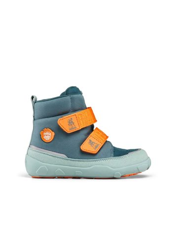 AFFENZAHN MIDBOOT VEGAN COMFY BUNNY Green | Dětské barefoot zateplené boty