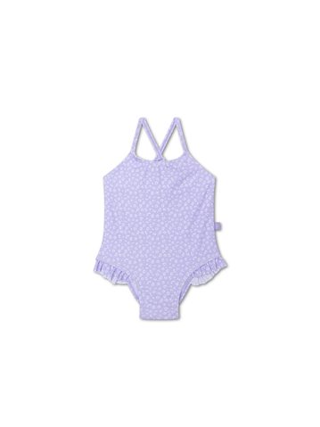 PLAVKY S UPF 50+ Lila Leopard