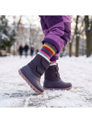 Dětské Barefoot Zimní boty RAYVE BLIZZARD fialové
