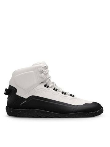 GROUNDIES® All Terrain High Off-white / Black | Dámské barefoot pohorky