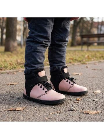Dětské barefoot zimní sněhule RAYVE FROST HOPPER fialové/růžové