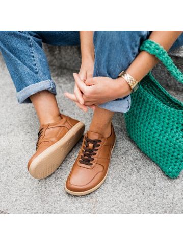 ANGLES DIONYSUS Cognac | Barefoot tenisky