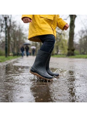 BUNDGAARD ATLAS Lemon | Dětské barefoot holínky