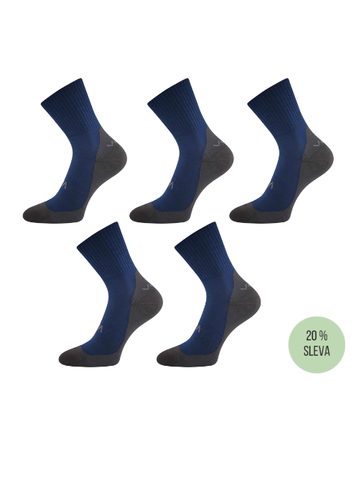 PONOŽKY ANATOMICKY TVAROVANÉ BAREFOOTAN FROTÉ tmavě modré 5 kusů