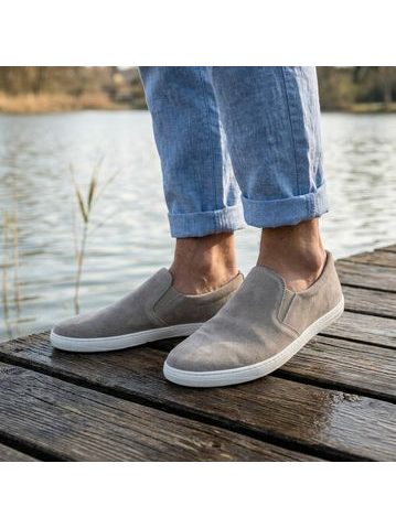 Pánské Barefoot Slip-on Tenisky GROUNDIES® Ease Modré