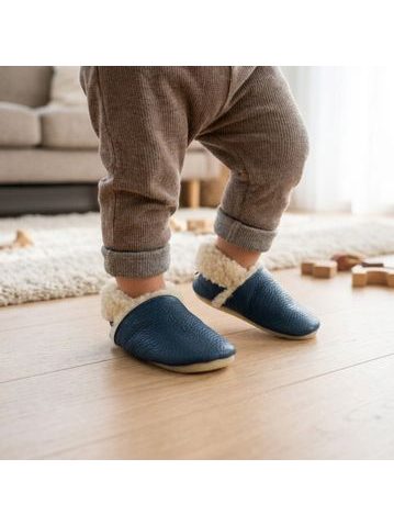 Botoșei barefoot pentru copii RAYVE CRAVITOS WINTER WOOL gri