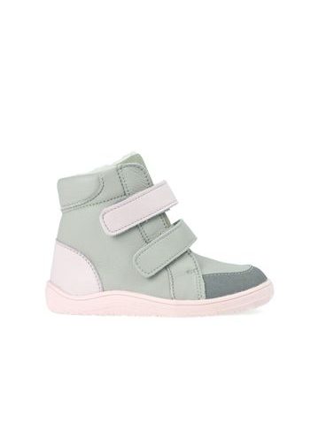 Dětské Barefoot Zimní boty BABY BARE FEBO WINTER šedé růžové asfaltico