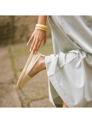 SHAPEN ESPADRILKY PLAYA Wide Beige | Dámské barefoot espadrilky