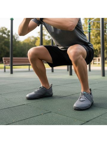 GROUNDIES® All Terrain High 2.0 Black Barefoot Pohodni čevlji