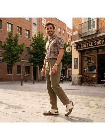 Pánské Barefoot Tenisky MTNG FREE ORBIT hnědo béžové