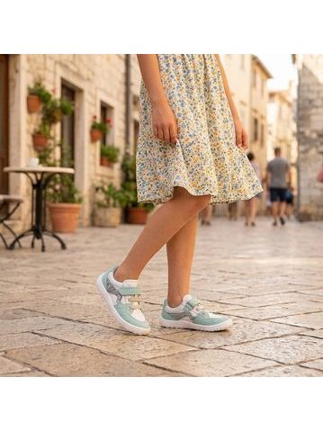 FRODDO TENISKY BAZE LEATHER D-VELCRO Cognac | Dětské barefoot tenisky