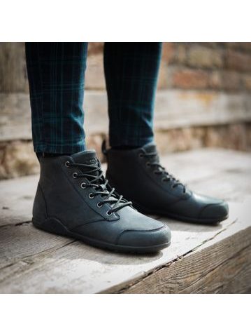 XERO SHOES DENVER LEATHER M Black | Pánské kotníkové barefoot boty