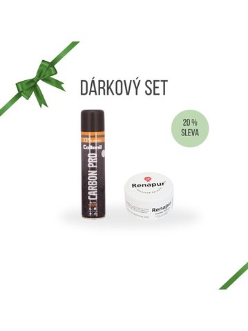 DÁRKOVÝ SET ZÁKLADNÍ IMPREGNACE A PÉČE O BOTY Balzám Renapur a Impregnace Carbon Pro