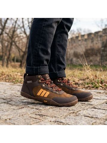 Pánské Barefoot Kotníkové Boty MTNG FREE VIBRAM hnědé