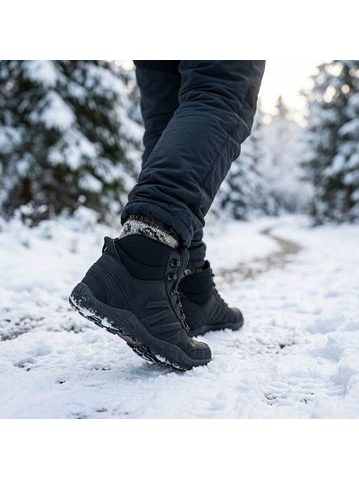 Barefoot Zimní Kotníkové Boty BENNON Černé