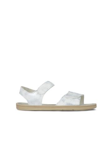 Sandálias barefoot de criança Be Lenka Miami Kids branco cintilante
