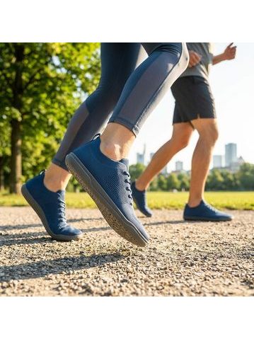 GROUNDIES® Active Knit Modré | Barefoot sportovní tenisky