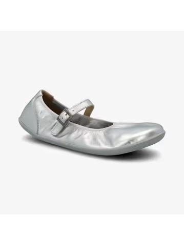 Dámské Barefoot Baleríny GROUNDIES® Amber 2.0 Stříbrné