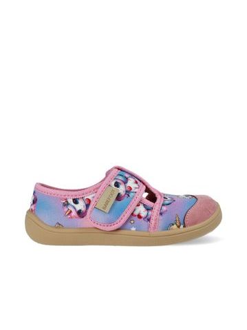 Children's Barefoot Slippers RAYVE JOY Blue Unicorn