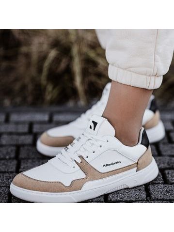 Боси маратонки Barebarics Zing Velcro, бели