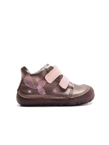 Dětské barefoot celoroční boty D.D.STEP S073-62321 svítící mořská panna