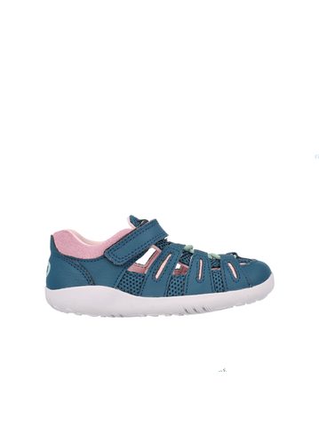 BOBUX SUMMIT Tidal Teal-Pink Diamond Multi | Dětské barefoot sandály  1