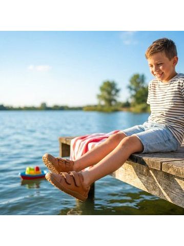 FRODDO SANDAL VELCRO II Cognac | Dětské barefoot sandály