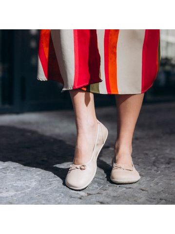 Dámské Barefoot Baleríny GROUNDIES® Ruby 2.0 Béžové