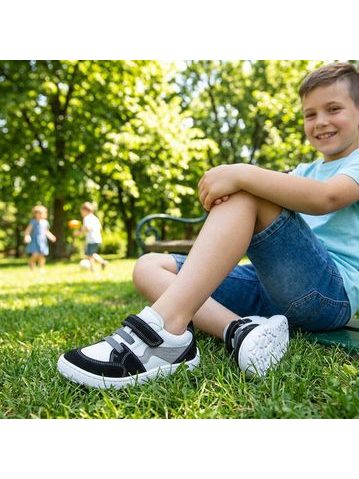 FRODDO TENISKY BAZE LEATHER D-VELCRO Cognac | Dětské barefoot tenisky