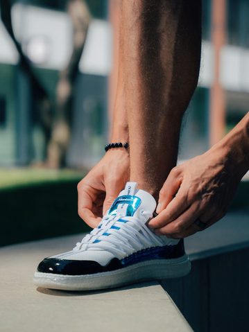 Barfußsneaker Barebarics Futura Irisierend Weiß