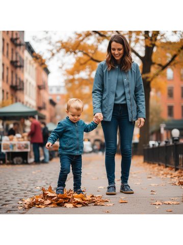 GROUNDIES® Stella Kids Navy Dječje barefoot sandale