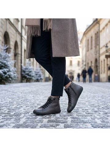 BAŤA ZIMNÍ KOTNÍKOVÉ | Kotníčkové zateplené barefoot boty