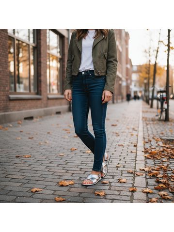 GROUNDIES® Verona Beige Ženski Vegan Barefoot Sandali