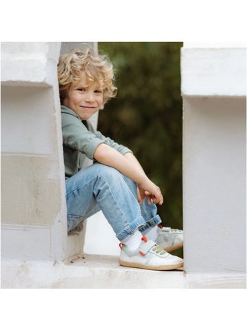 Dětské Barefoot Tenisky GROUNDIES® Lou 2.0 Šalvějovo Zeleno Červené