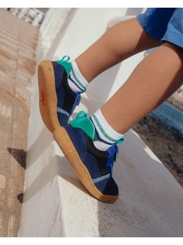 Dětské Barefoot Tenisky GROUNDIES® Lou 2.0 Modrá Mint
