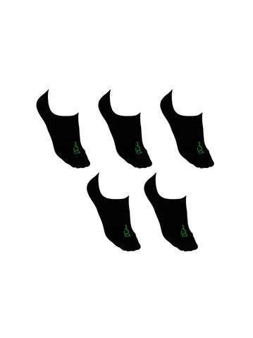 NEVIDITELNÉ BAREFOOT PONOŽKY BAMBUS Černé 5 kusů