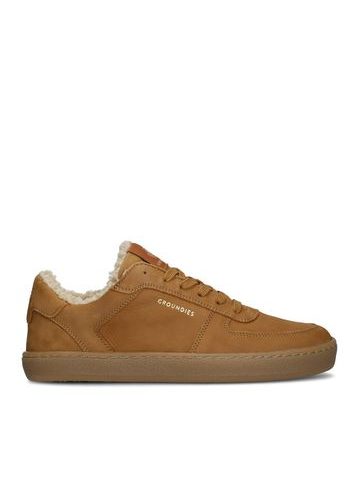Dámské Barefoot Zateplené Tenisky GROUNDIES® HAMPTONS TEDDY 2.0 REGULAR Koňakové