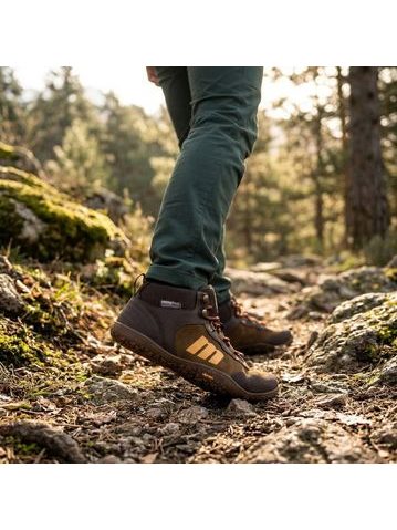 Dámské Barefoot Kotníkové Boty MTNG FREE VIBRAM hnědé