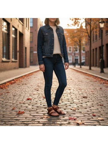 GROUNDIES® Verona Beige Ženske Veganske Barefoot Sandale