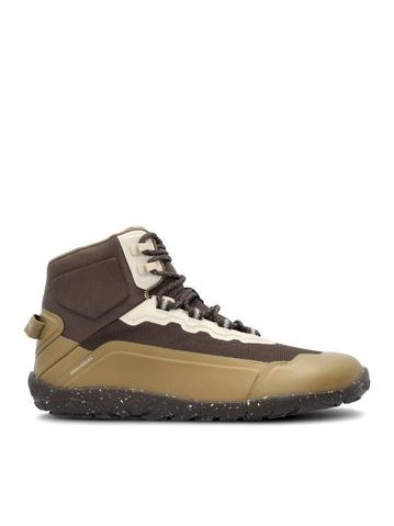 Barefoot Voděodolné Pohorky GROUNDIES® All Terrain High 2.0 Oříškově Hnědé