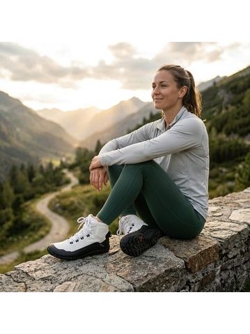 Dámské Barefoot Outdoorové Boty GROUNDIES® All Terrain Low 2.0 Červeno Žluté